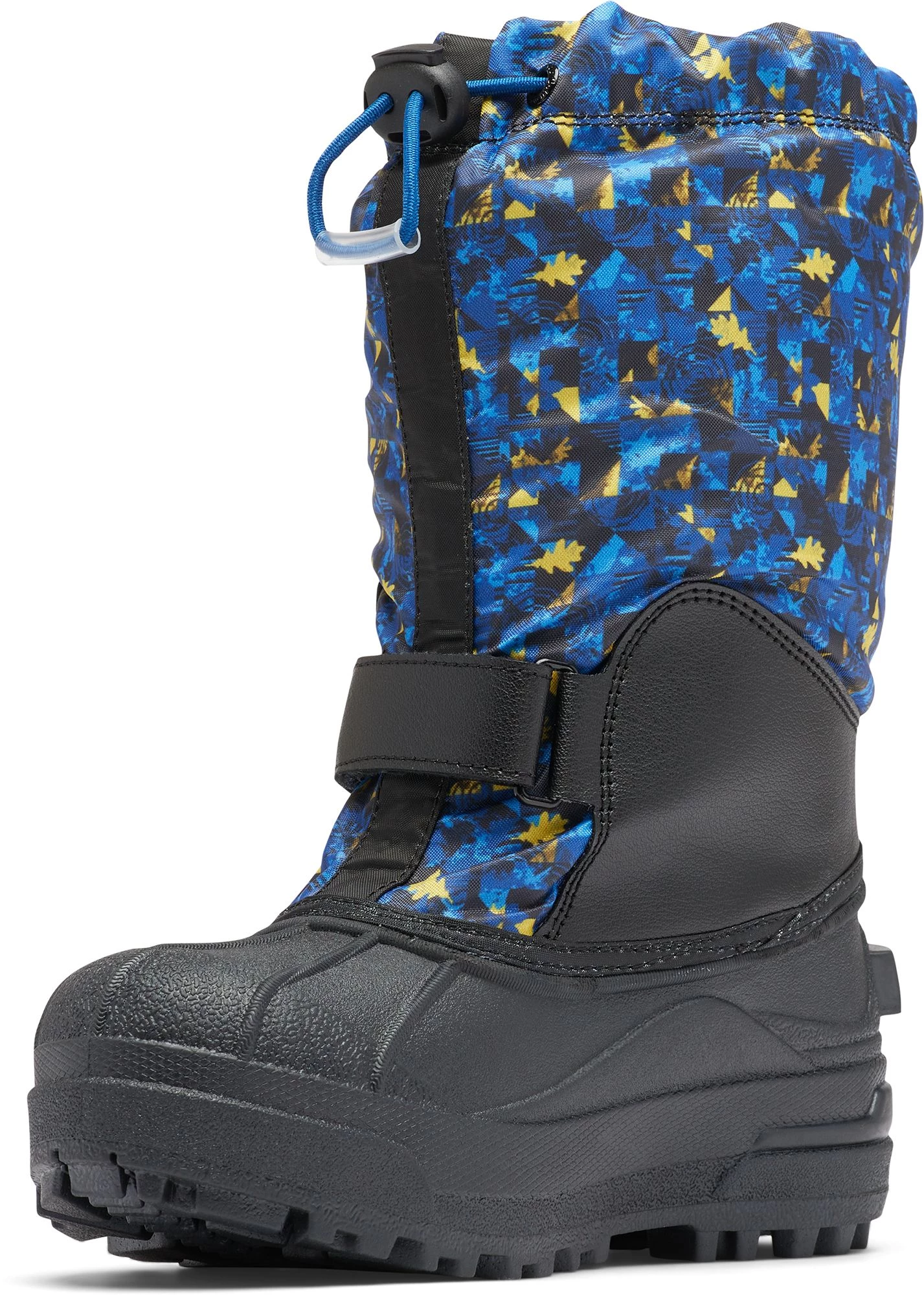 Columbia Kids' Powderbug Forty Print 400g Waterproof Winter Boots For Girls' Black/laser Lemon 10 Columbia Kids' Powderbug Forty Print 400g Waterproof Winter Boots For Girls' Black/laser Lemon - Image 8
