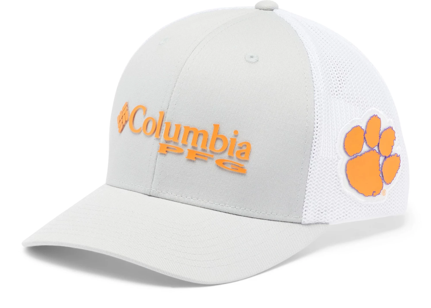 Columbia Men's Clemson Tigers Grey PFG Snapback Adjustable Hat 3 Columbia Men's Clemson Tigers Grey PFG Snapback Adjustable Hat