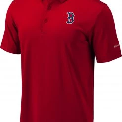 Columbia Men's Boston Red Sox Red Drive Performance Polo