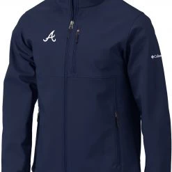Columbia Men's Atlanta Braves Navy Ascender Full-Zip Jacket
