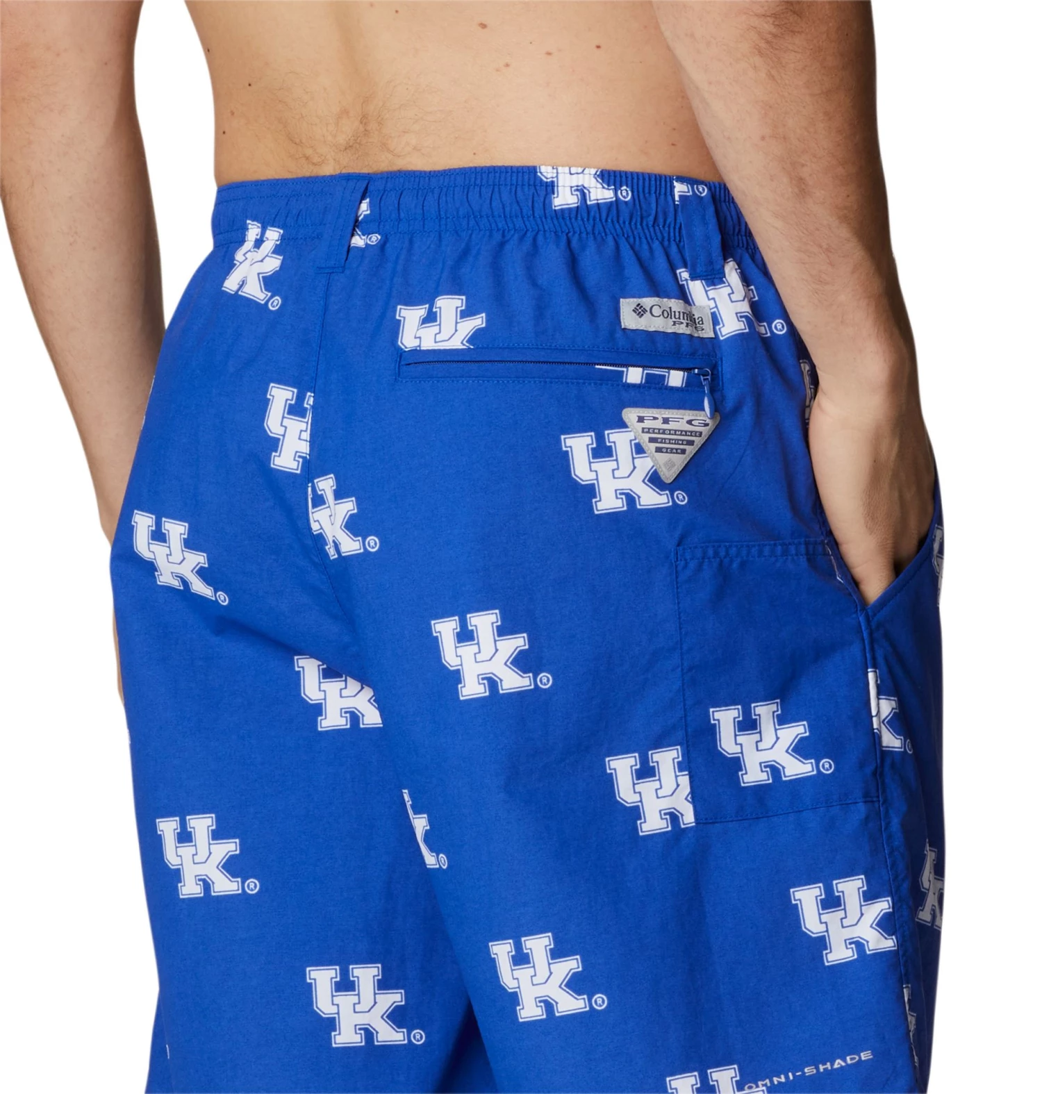 Columbia Men's Kentucky Wildcats Royal Blue Backcast Performance Shorts 4 Columbia Men's Kentucky Wildcats Royal Blue Backcast Performance Shorts - Image 2