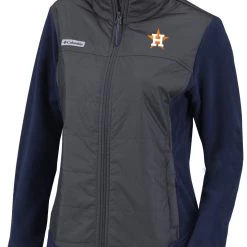 Columbia Women's Houston Astros Navy Full-Zip Fleece Jacket
