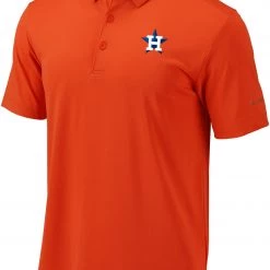 Columbia Men's Houston Astros Orange Omni-Wick Set Performance Polo