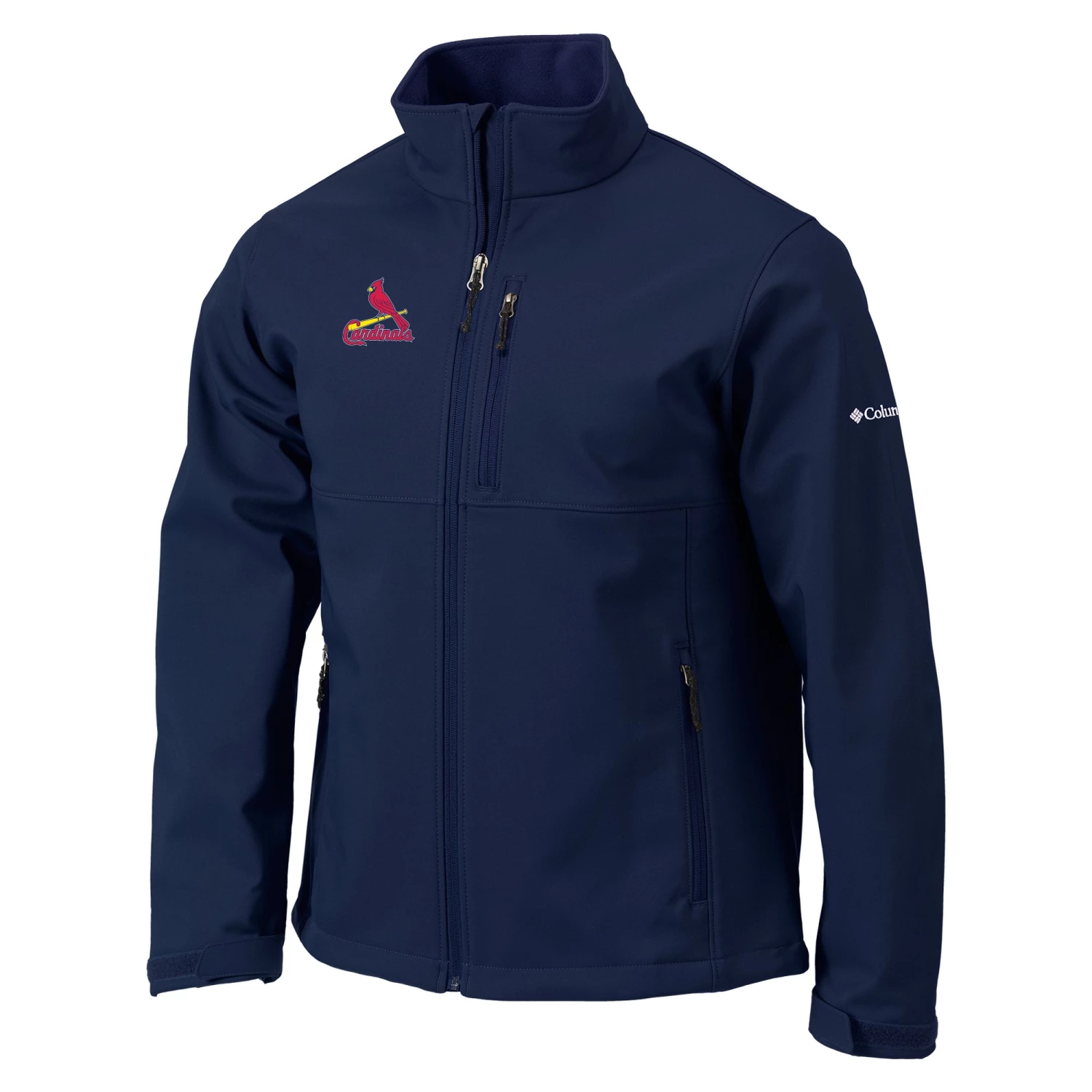 Columbia Men's St. Louis Cardinals Navy Ascender Softshell Jacket 3 Columbia Men's St. Louis Cardinals Navy Ascender Softshell Jacket
