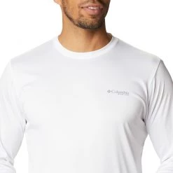 Columbia Men's Terminal Tackle Vintage Fishing Long Sleeve T-Shirt White/marlin -Columbia Sales Store unnamed file 3593