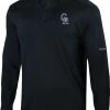 Columbia Men's Colorado Rockies Black Pin High Long Sleeve Polo -Columbia Sales Store unnamed file 3631