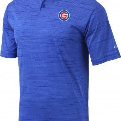 Columbia Men's Chicago Cubs Blue Omni-Wick Set Performance Polo