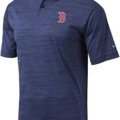 Columbia Men's Boston Red Sox Navy Omni-Wick Set Performance Polo