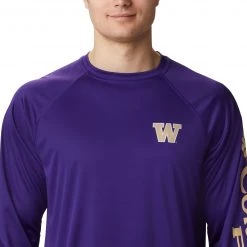 Columbia Men's Washington Huskies Purple Terminal Tackle Long Sleeve T-Shirt -Columbia Sales Store unnamed file 3690