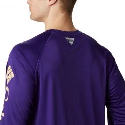 Columbia Men's Washington Huskies Purple Terminal Tackle Long Sleeve T-Shirt -Columbia Sales Store unnamed file 3691