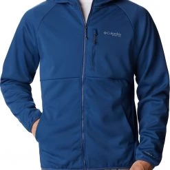 Columbia Mens' Terminal Stretch Softshell Hooded Jacket Metal