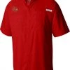 Columbia Men's Louisville Cardinals Cardinal Red Tamiami Button Down Shirt -Columbia Sales Store unnamed file 3716