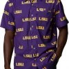 Columbia Men's LSU Tigers Purple Super Slack Button Down Shirt