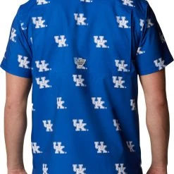 Columbia Men's Kentucky Wildcats Blue Super Slack Button Down Shirt -Columbia Sales Store unnamed file 3732