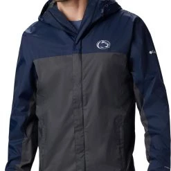 Columbia Men's Penn State Nittany Lions Blue/Grey Glennaker Storm Jacket