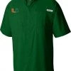 Columbia Men's Miami Hurricanes Green Tamiami Short Sleeve Button Down Shirt 2 Columbia Men's Miami Hurricanes Green Tamiami Short Sleeve Button Down Shirt -Columbia Sales Store unnamed file 3747