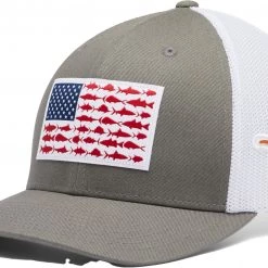Columbia Men's Texas Longhorns Gray Perfomance Fishing Gear Flexfit Hat