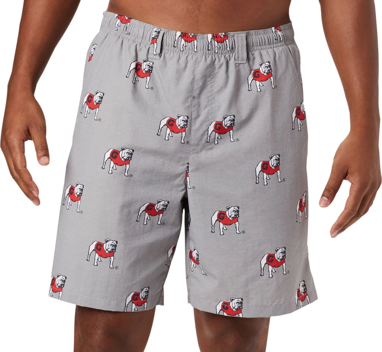 Columbia Men's Georgia Bulldogs Red Backcast II Printed Performance Shorts 3 Columbia Men's Georgia Bulldogs Red Backcast II Printed Performance Shorts