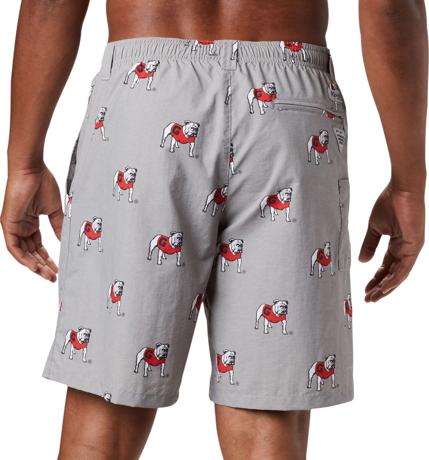 Columbia Men's Georgia Bulldogs Red Backcast II Printed Performance Shorts 4 Columbia Men's Georgia Bulldogs Red Backcast II Printed Performance Shorts - Image 2