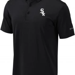 Columbia Men's Chicago White Sox Black Drive Performance Polo