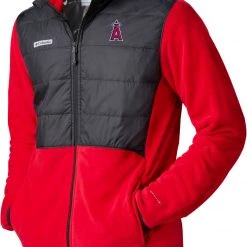 Columbia Men's Los Angeles Angels Red Full-Zip Fleece Jacket