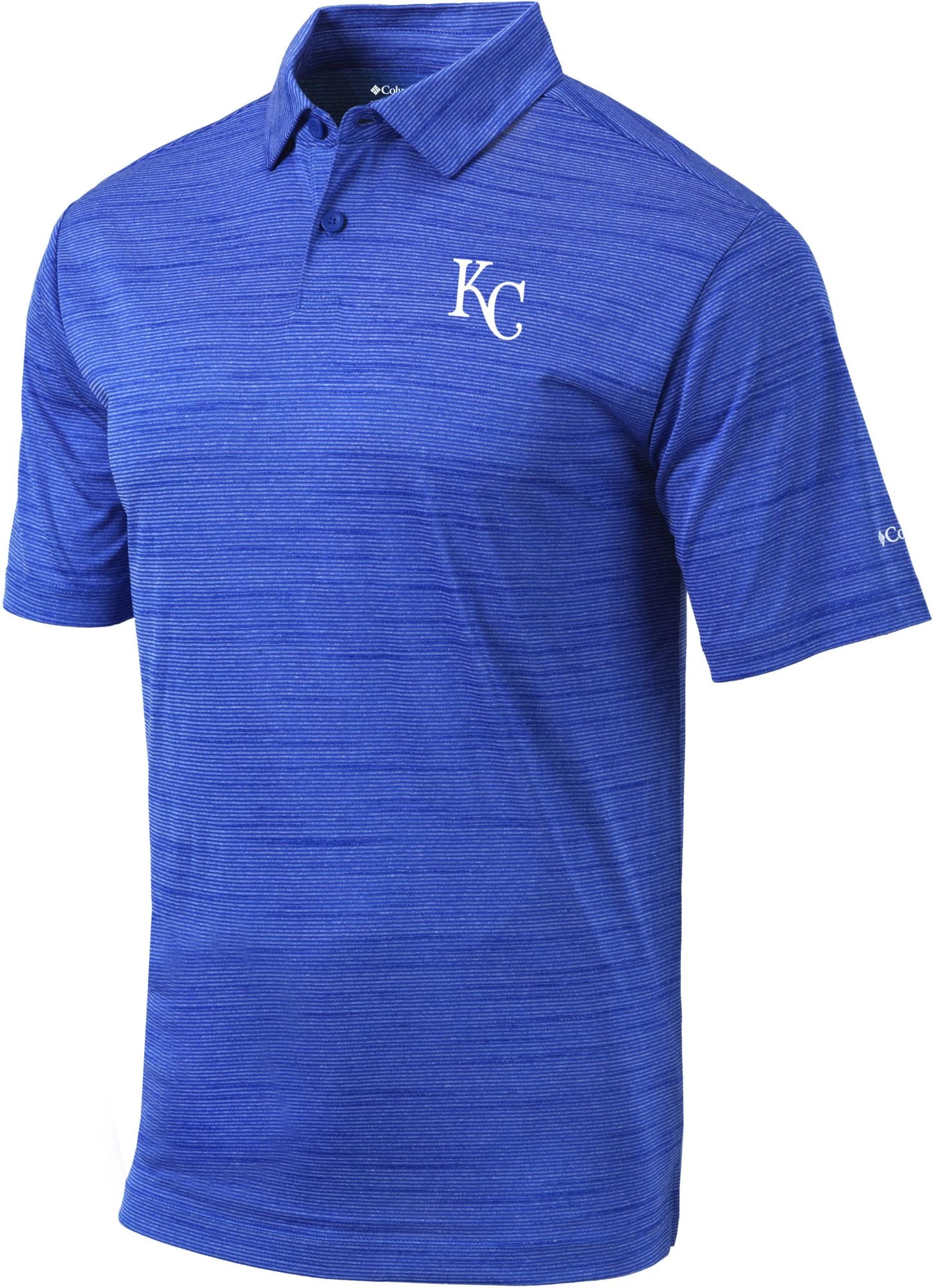Columbia Men's Kansas City Royals Blue Omni-Wick Set Performance Polo 3 Columbia Men's Kansas City Royals Blue Omni-Wick Set Performance Polo