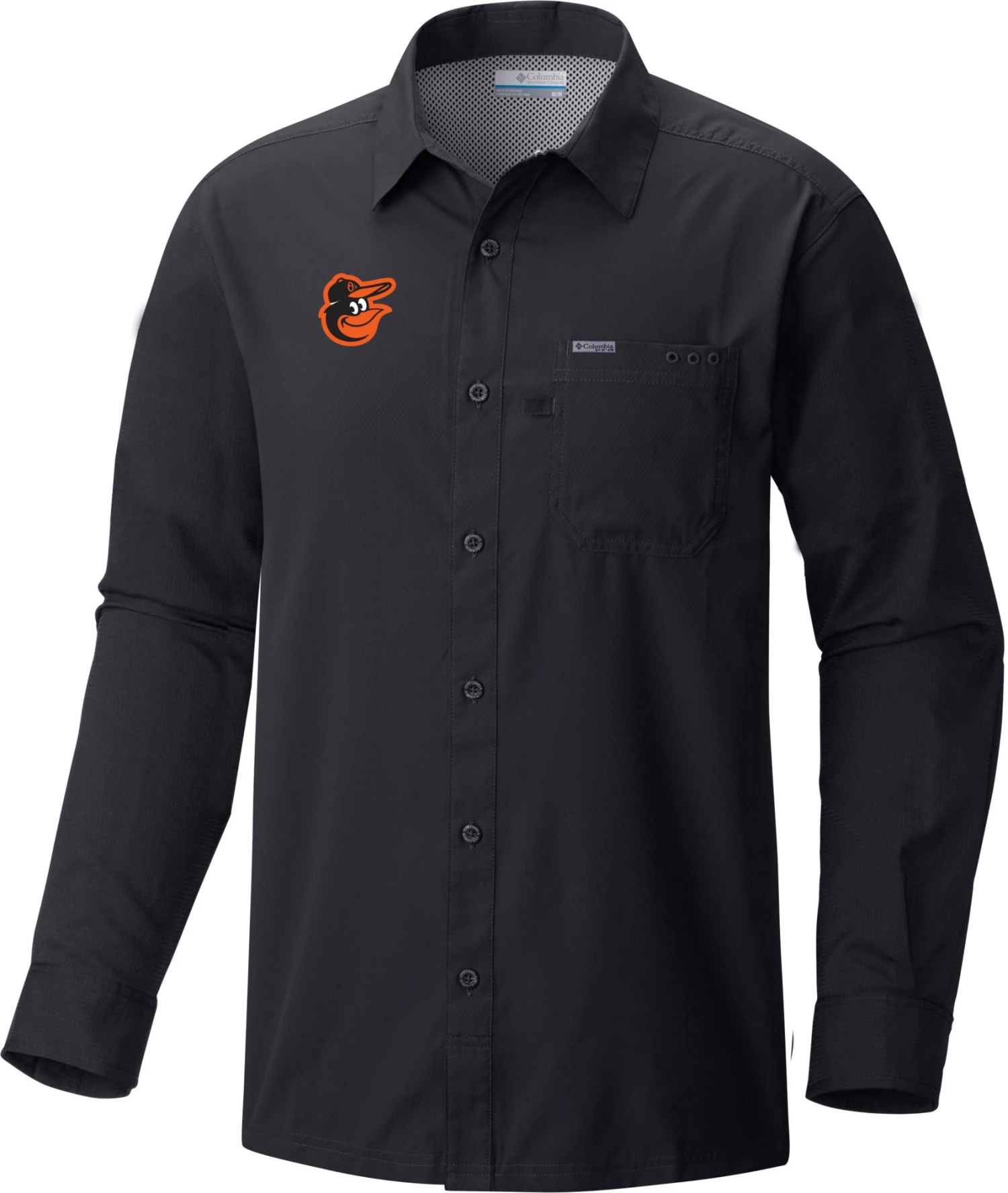 Columbia Men's Baltimore Orioles Black Slack Tide Long Sleeve T-Shirt 3 Columbia Men's Baltimore Orioles Black Slack Tide Long Sleeve T-Shirt