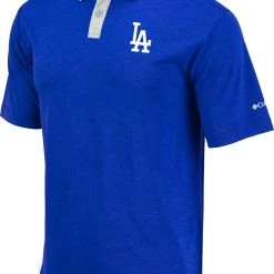 Columbia Men's Los Angeles Dodgers Dodger Blue Omni-Wick Range Polo
