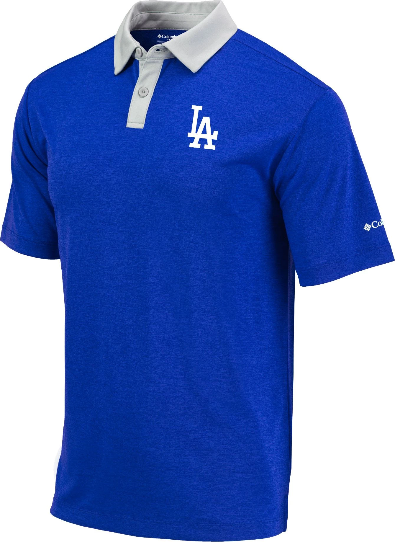 Columbia Men's Los Angeles Dodgers Dodger Blue Omni-Wick Range Polo 3 Columbia Men's Los Angeles Dodgers Dodger Blue Omni-Wick Range Polo