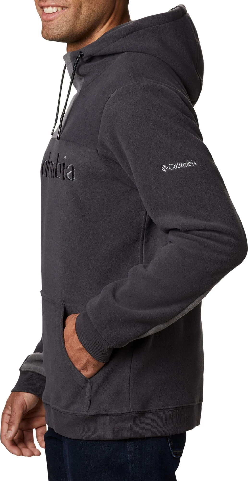 Columbia Men's Columbia Lodge Fleece Hoodie Shark/city Grey 5 Columbia Men's Columbia Lodge Fleece Hoodie Shark/city Grey - Image 3