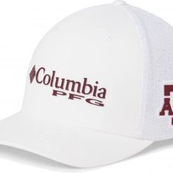 Columbia Men's Texas A&M Aggies PFG Mesh Fitted White Hat