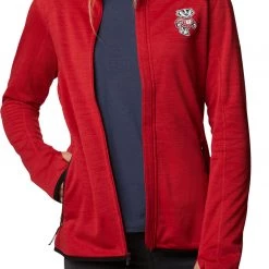 Columbia Women's Wisconsin Badgers Red Darling Days Full-Zip Hoodie