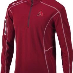Columbia Men's Arizona Diamondbacks Red Shotgun Quarter-Zip Shirt