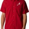 Columbia Men's Alabama Crimson Tide Crimson Slack Tide Button-Down Shirt 1 Columbia Men's Alabama Crimson Tide Crimson Slack Tide Button-Down Shirt -Columbia Sales Store unnamed file 3864