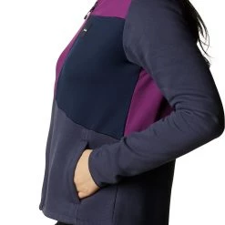 Columbia Women's Columbia Lodge Hybrid Full Zip Jacket Mineral Pink/malbec -Columbia Sales Store unnamed file 387