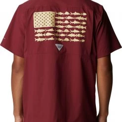 Columbia Men's Florida State Seminoles Garnet Slack Tide Button-Down Shirt -Columbia Sales Store unnamed file 3874