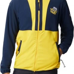 Columbia Men's Michigan Wolverines Blue Back Bowl Full-Zip Fleece Jacket