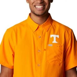 Columbia Men's Tennessee Volunteers Tennessee Orange Slack Tide Button-Down Shirt -Columbia Sales Store unnamed file 3881