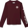Columbia Youth Texas A&M Aggies Maroon Terminal Tackle Long Sleeve T-Shirt For Boys'