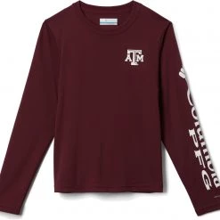 Columbia Youth Texas A&M Aggies Maroon Terminal Tackle Long Sleeve T-Shirt For Boys'