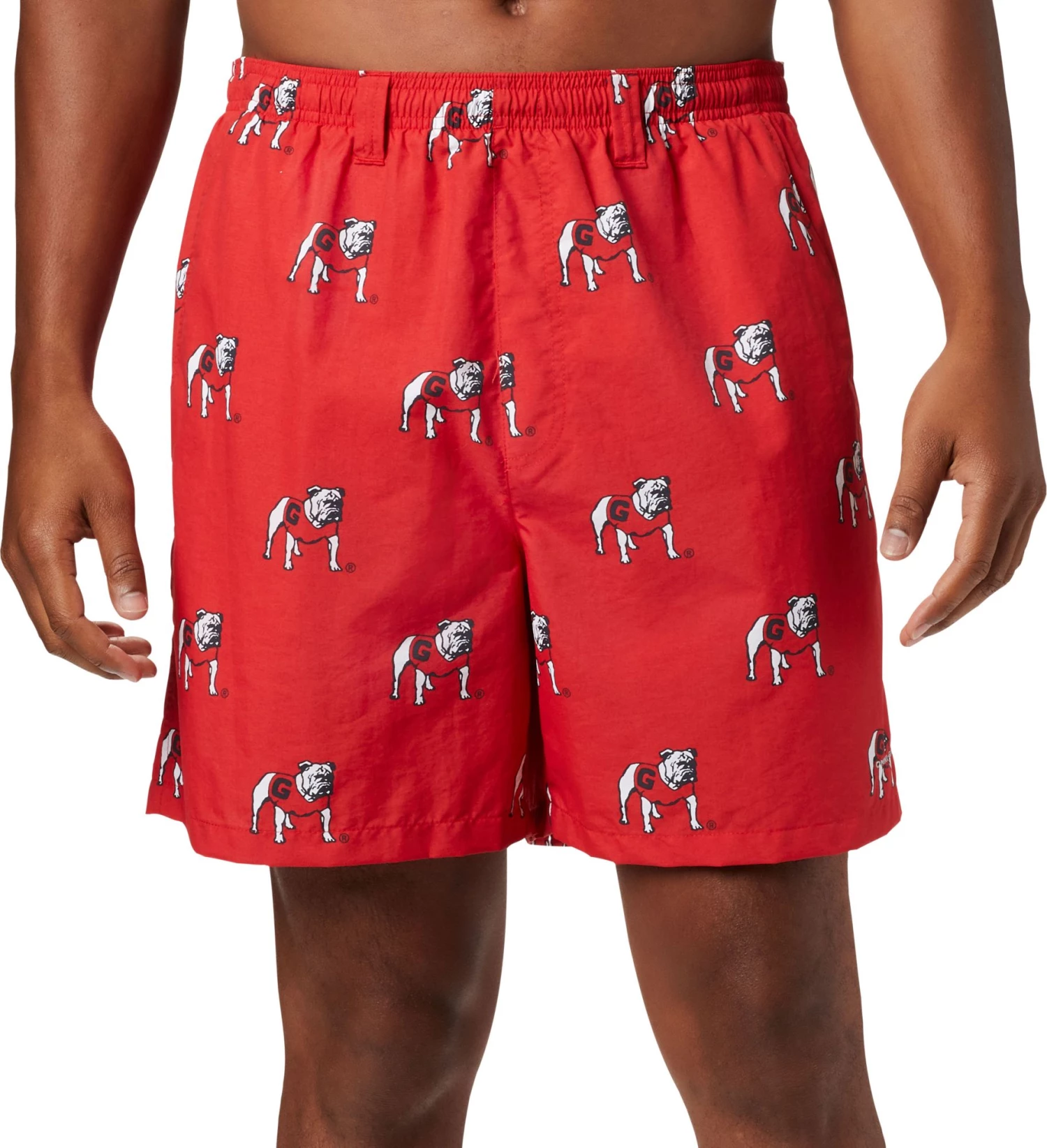 Columbia Men's Georgia Bulldogs Red Backcast II Printed Performance Shorts 3 Columbia Men's Georgia Bulldogs Red Backcast II Printed Performance Shorts