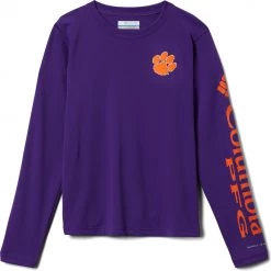 Columbia Youth Clemson Tigers Regalia Terminal Tackle Long Sleeve T-Shirt For Boys'