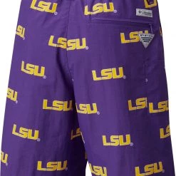 Columbia Men's LSU Tigers Purple Backcast II Printed Performance Shorts -Columbia Sales Store unnamed file 3901