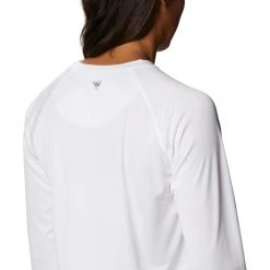 Columbia Women's Alabama Crimson Tide White Tidal Long Sleeve T-Shirt -Columbia Sales Store unnamed file 3906