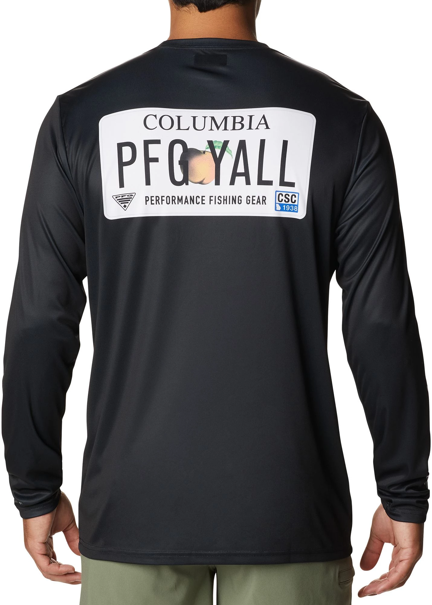 Columbia Men's Terminal Tackle PFG License Plate Short Sleeve Shirt White/tx 4 Columbia Men's Terminal Tackle PFG License Plate Short Sleeve Shirt White/tx - Image 2