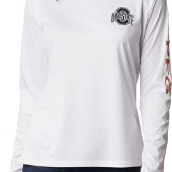 Columbia Women's Ohio State Buckeyes Tidal Long Sleeve White T-Shirt