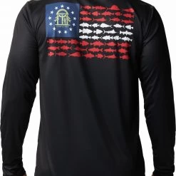 Columbia Men's PFG Terminal Tackle Fish Flag Long Sleeve Shirt Cool Grey/california