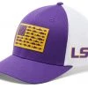 Columbia Men's LSU Tigers Purple PFG Flag Mesh Fitted Hat -Columbia Sales Store unnamed file 3967