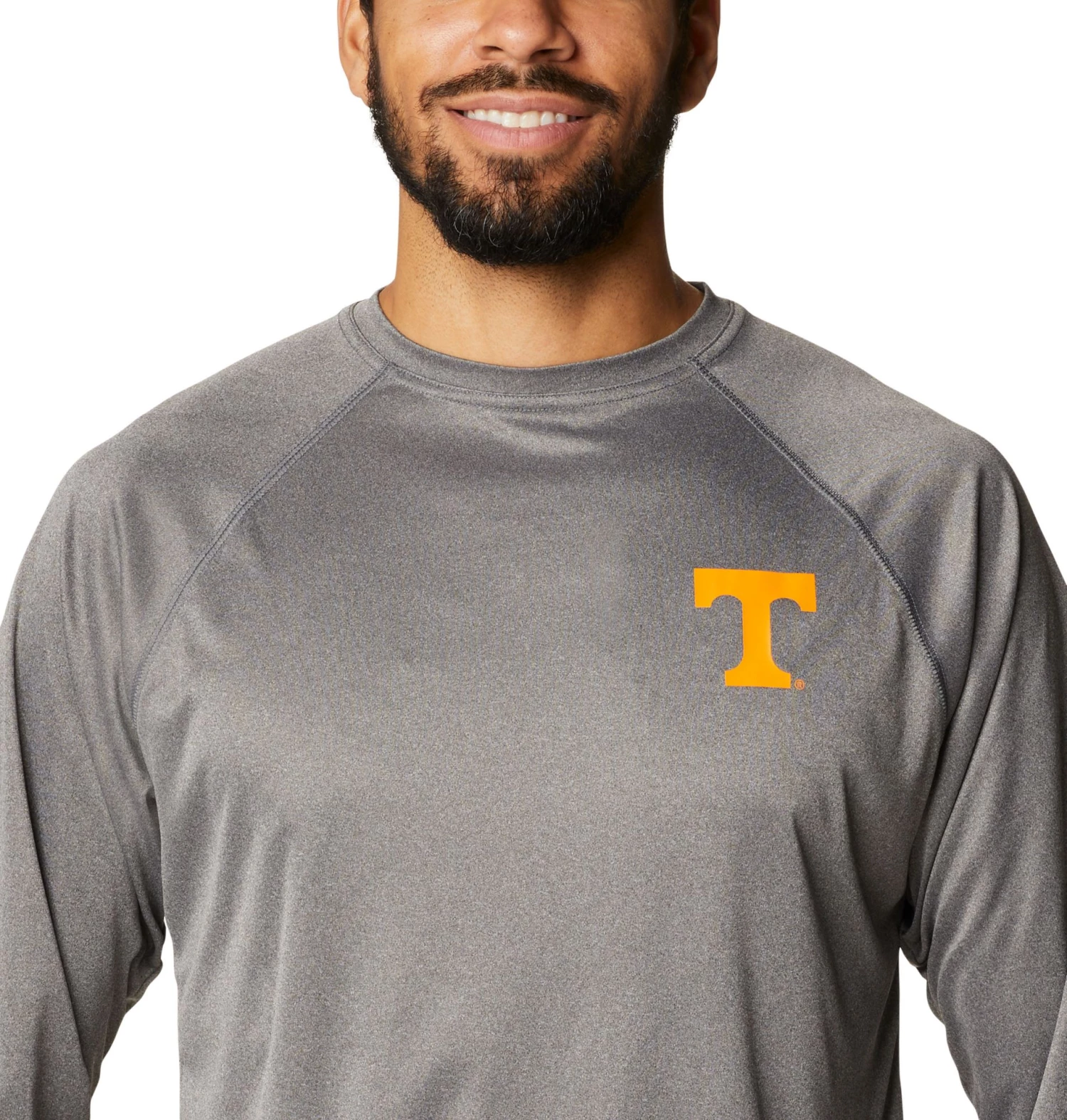Columbia Men's Tennessee Volunteers Grey Terminal Tackle Long Sleeve T-Shirt 5 Columbia Men's Tennessee Volunteers Grey Terminal Tackle Long Sleeve T-Shirt - Image 3
