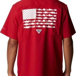 Columbia Men's Arkansas Razorbacks Cardinal Slack Tide Button-Down Shirt -Columbia Sales Store unnamed file 3984